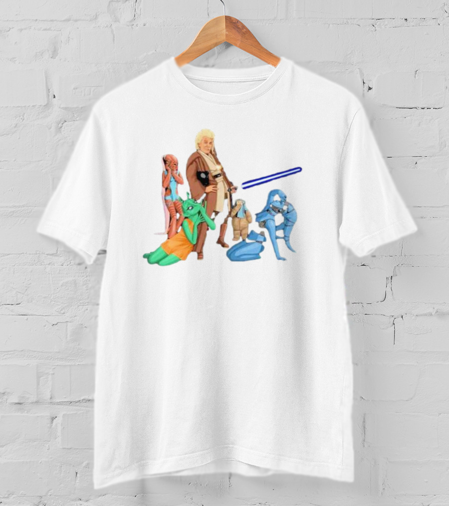 Jedi Flashheart Lightsaber Adventure With Alien Companions T-Shirt