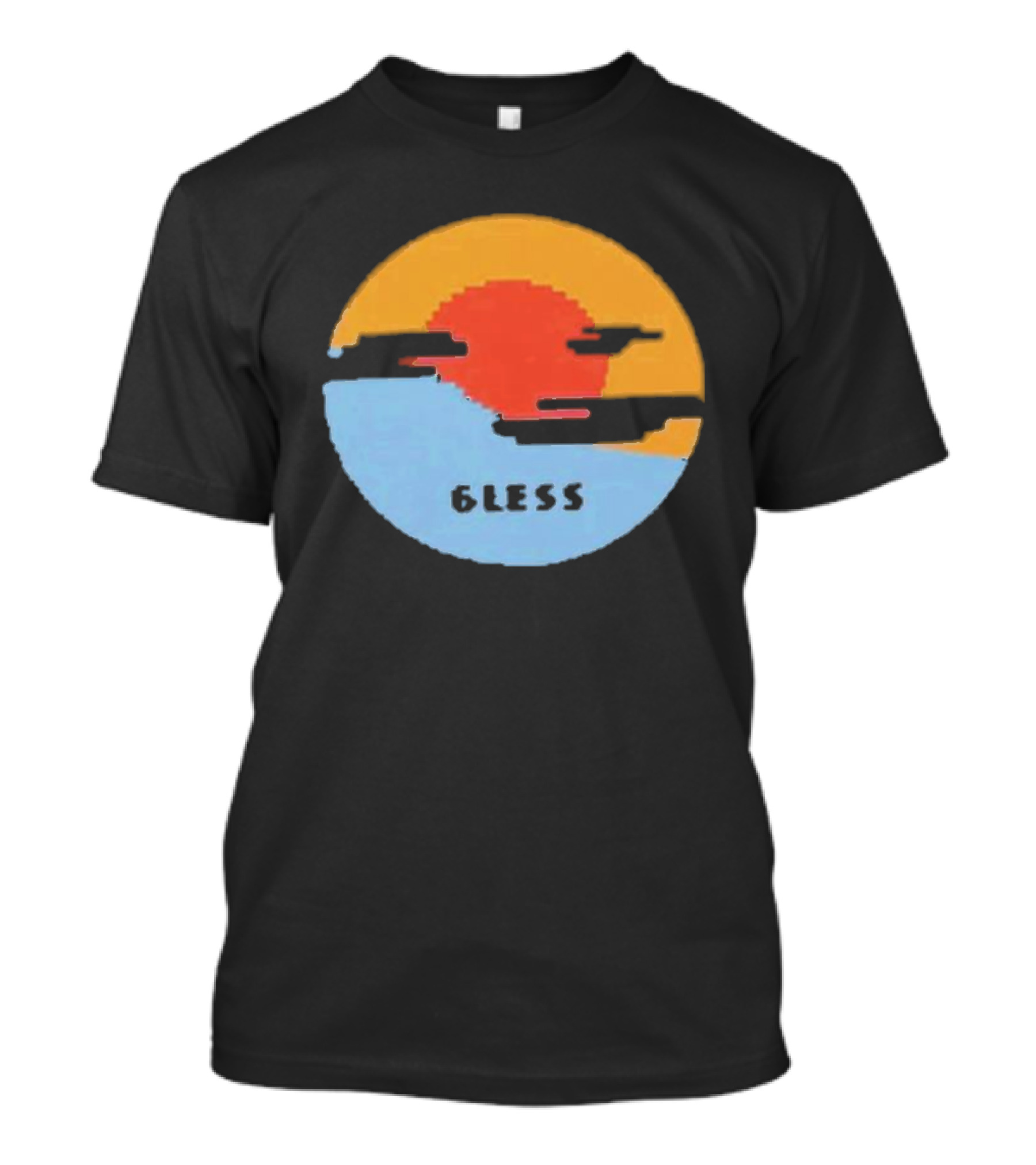 Pixel Sunset Six Less T-Shirt