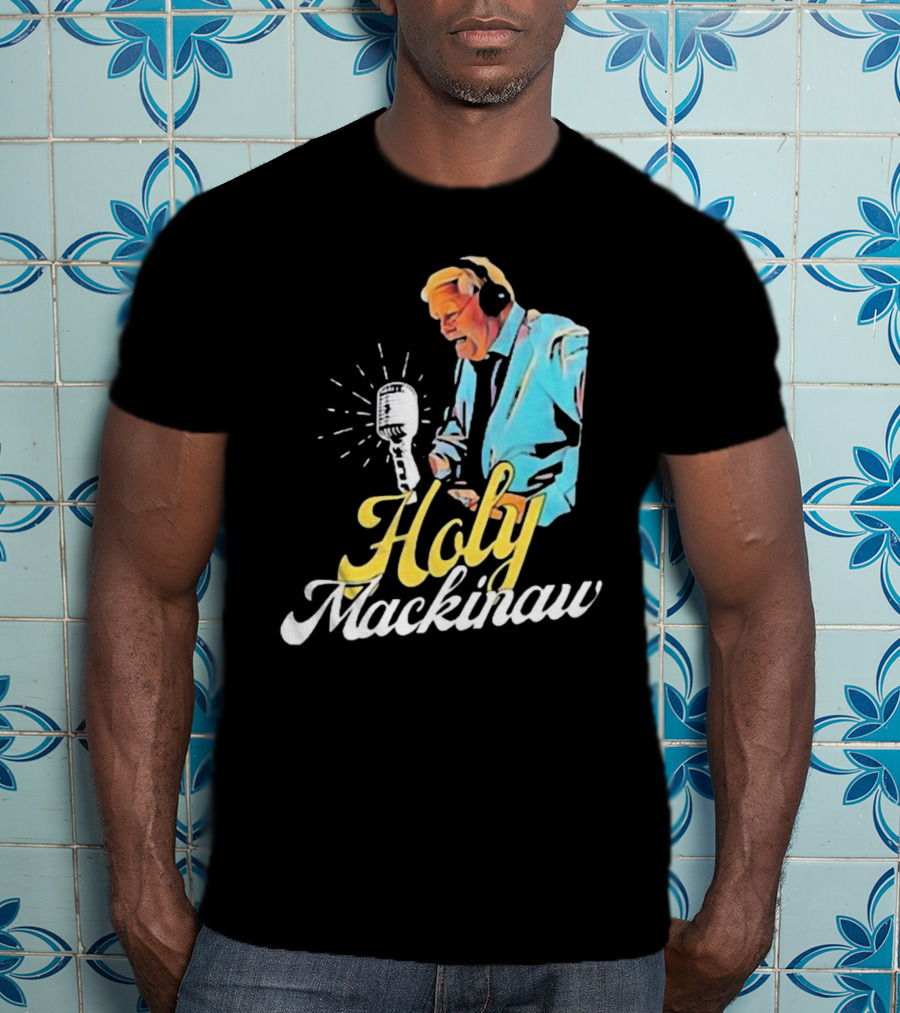 Quality Joe Bowen Holy Mackinaw Broadcasting Legend T-Shirt