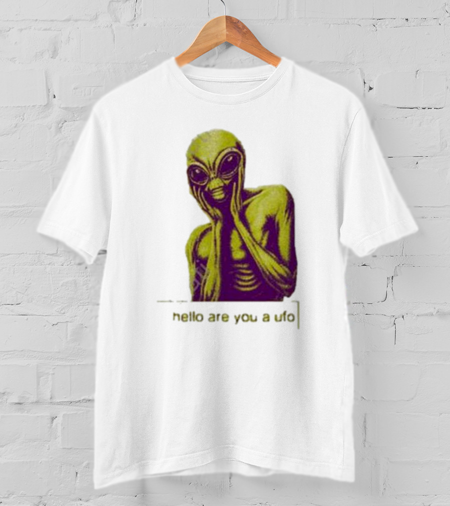 Dogecore Alien Hello Are You A UFO T-Shirt