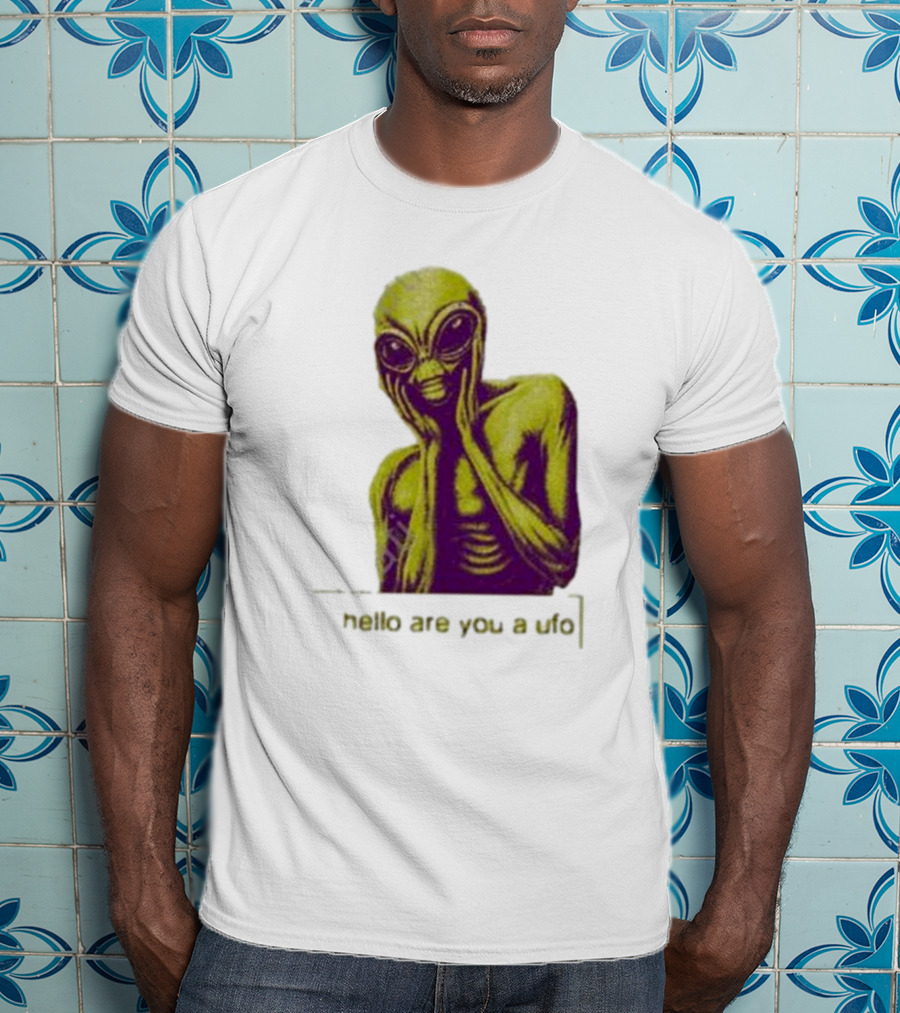 Dogecore Alien Hello Are You A UFO T-Shirt