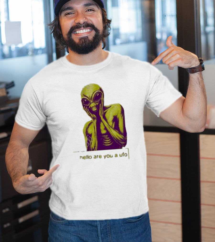 Dogecore Alien Hello Are You A UFO T-Shirt
