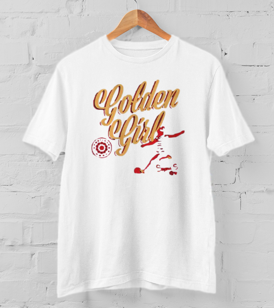 Portland Thorns Sophia Smith Golden Girl Soccer Motif T-Shirt