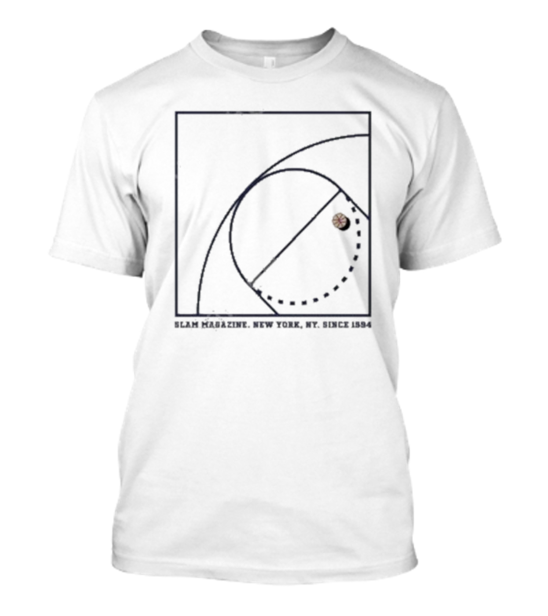 SLAM Magazine New York Since 1994 Basketball Court T-Shirt