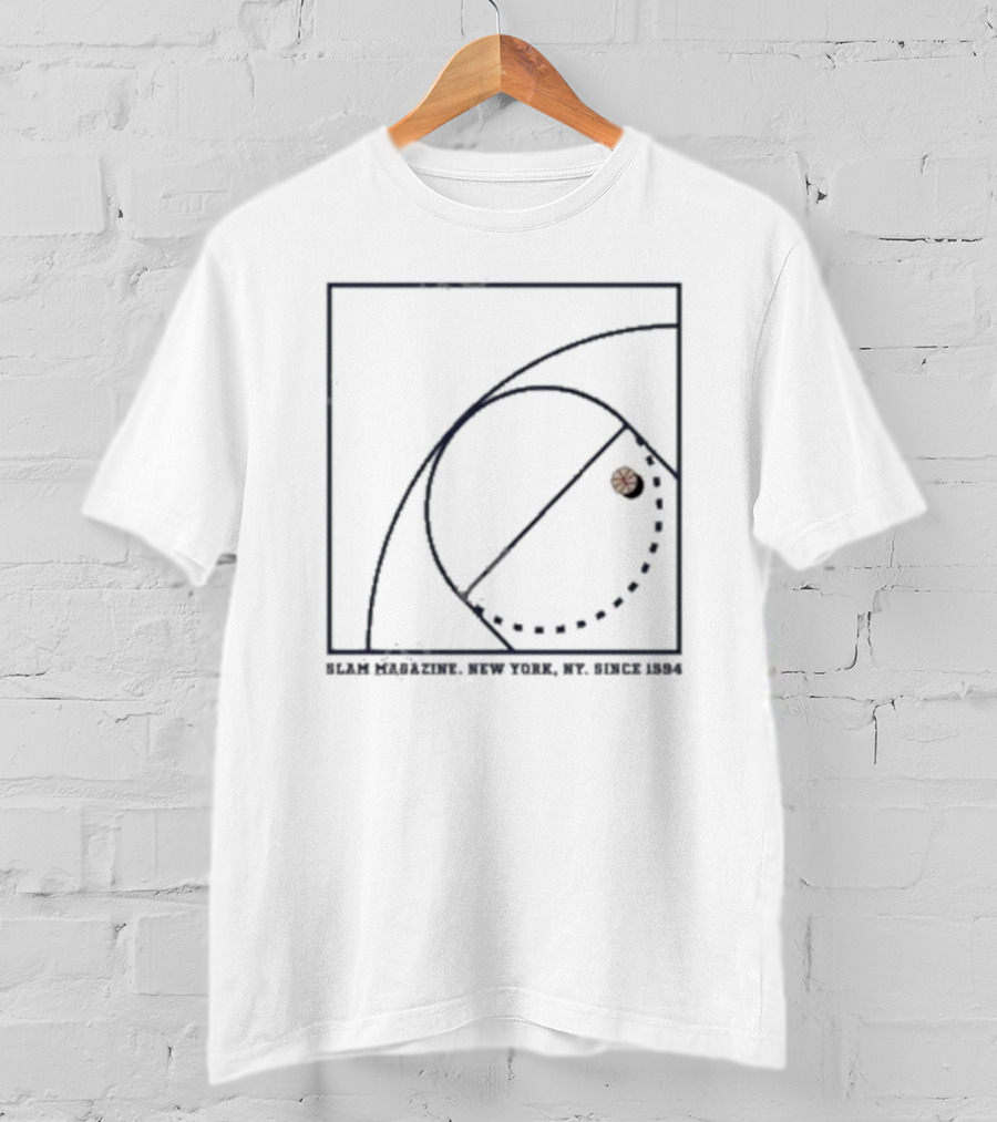 SLAM Magazine New York Since 1994 Basketball Court T-Shirt