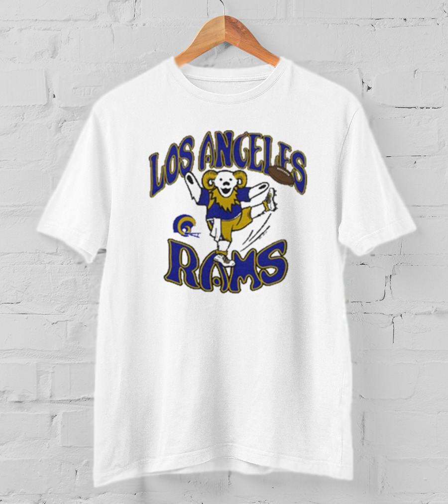 Los Angeles Rams Dancing Mascot Football Vintage Homage T-Shirt