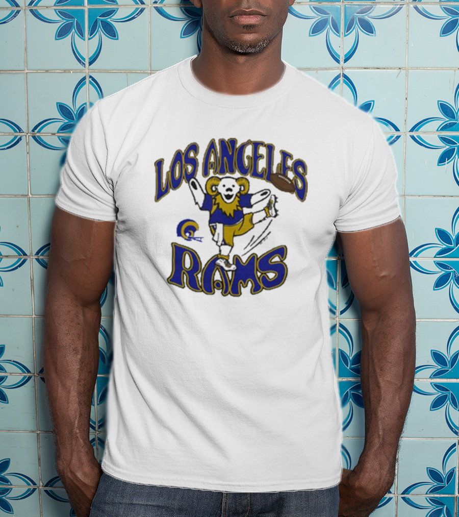 Los Angeles Rams Dancing Mascot Football Vintage Homage T-Shirt
