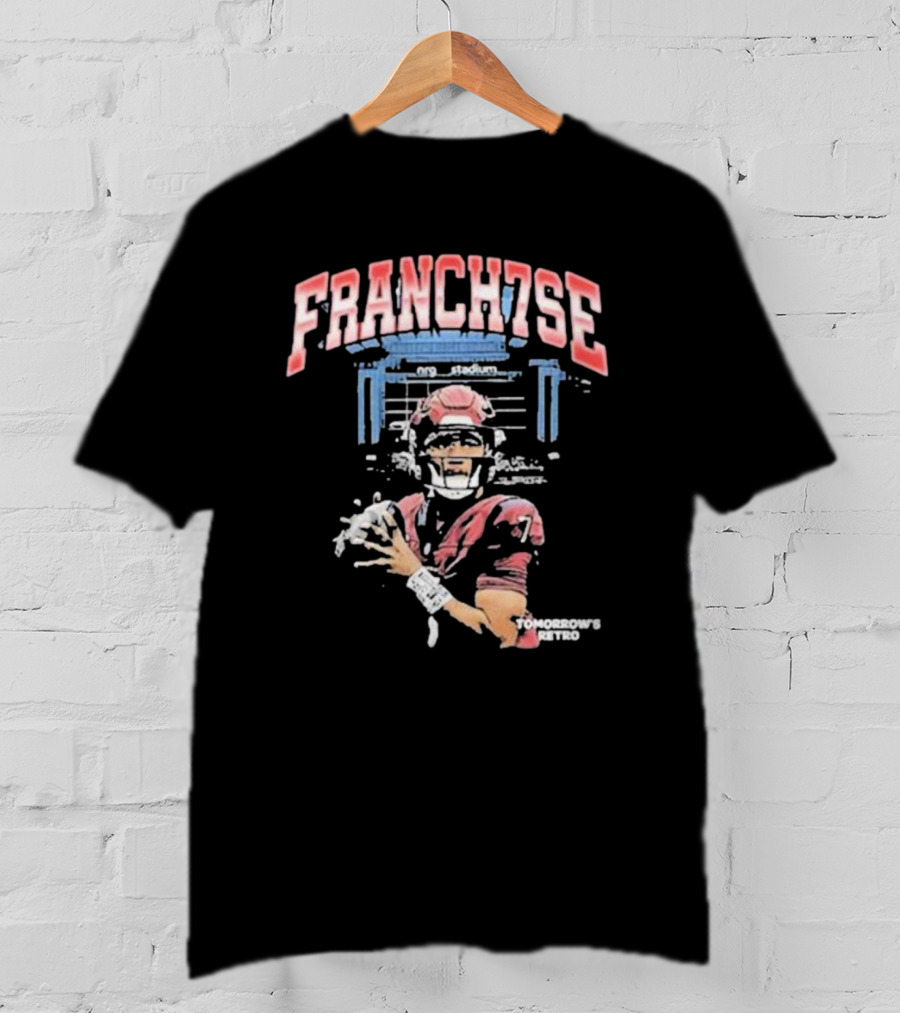 FRANCH7SE Tomorrow's Retro Quarterback Stadium T-Shirt