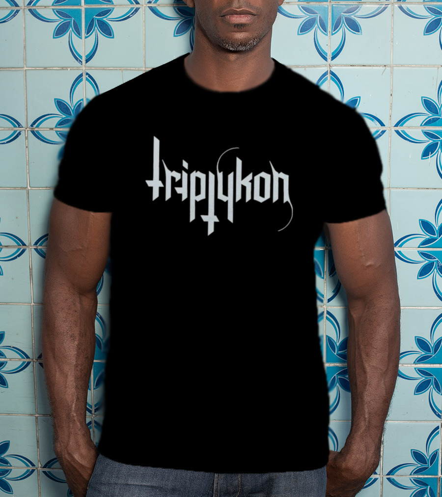 Triptykon Logo Black Metal Band Typography T-Shirt