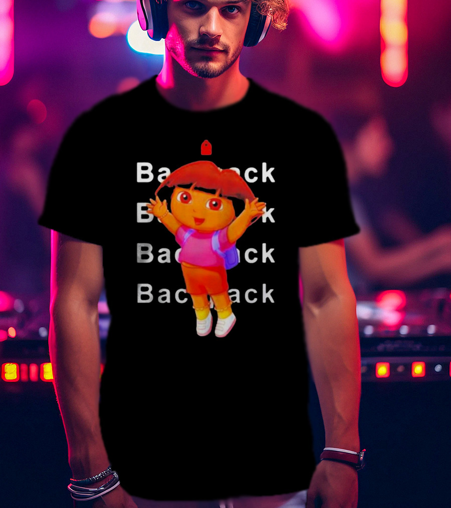 Dora Backpack Adventures Playful Youthful T-Shirt