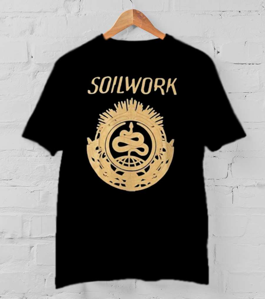 SOILWORK Snake Emblem With Globe And Wreath T-Shirt