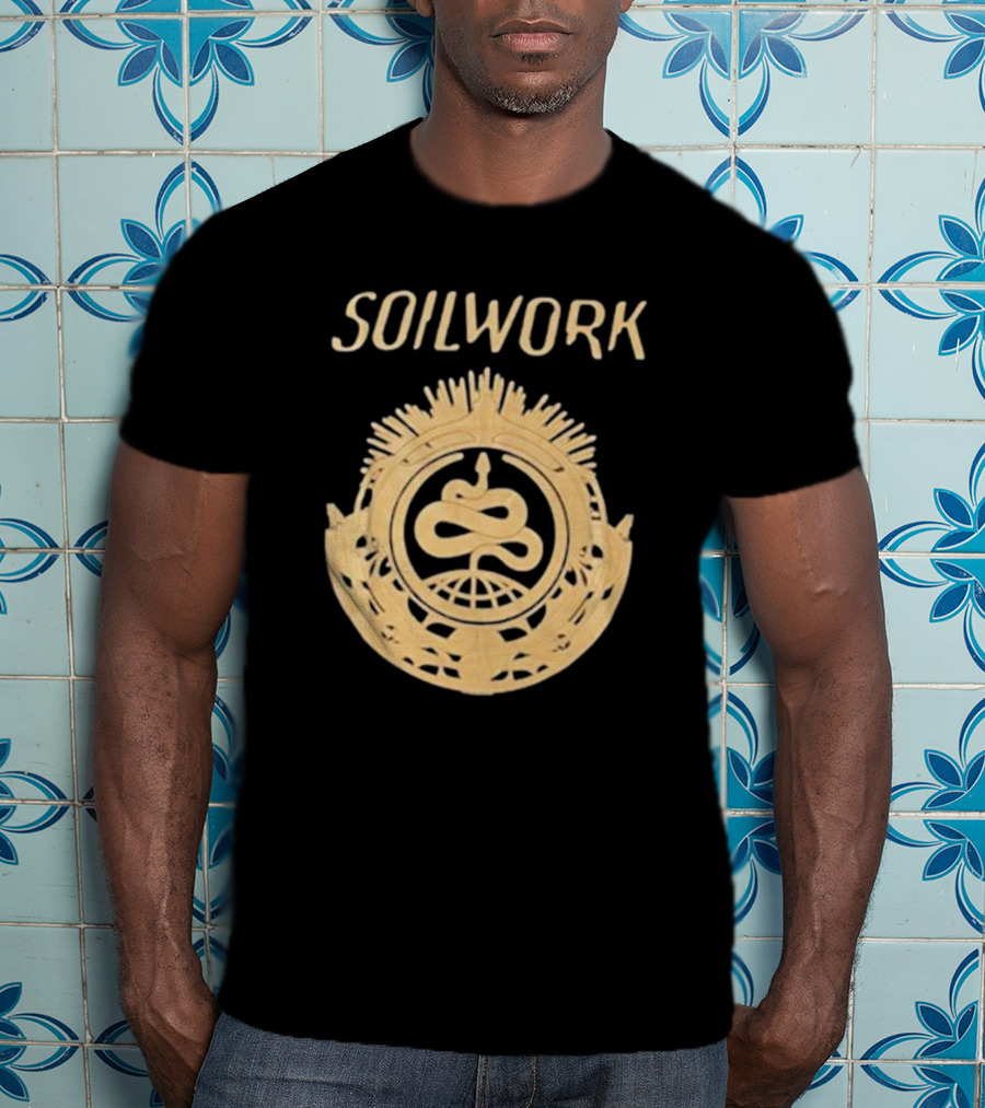 SOILWORK Snake Emblem With Globe And Wreath T-Shirt
