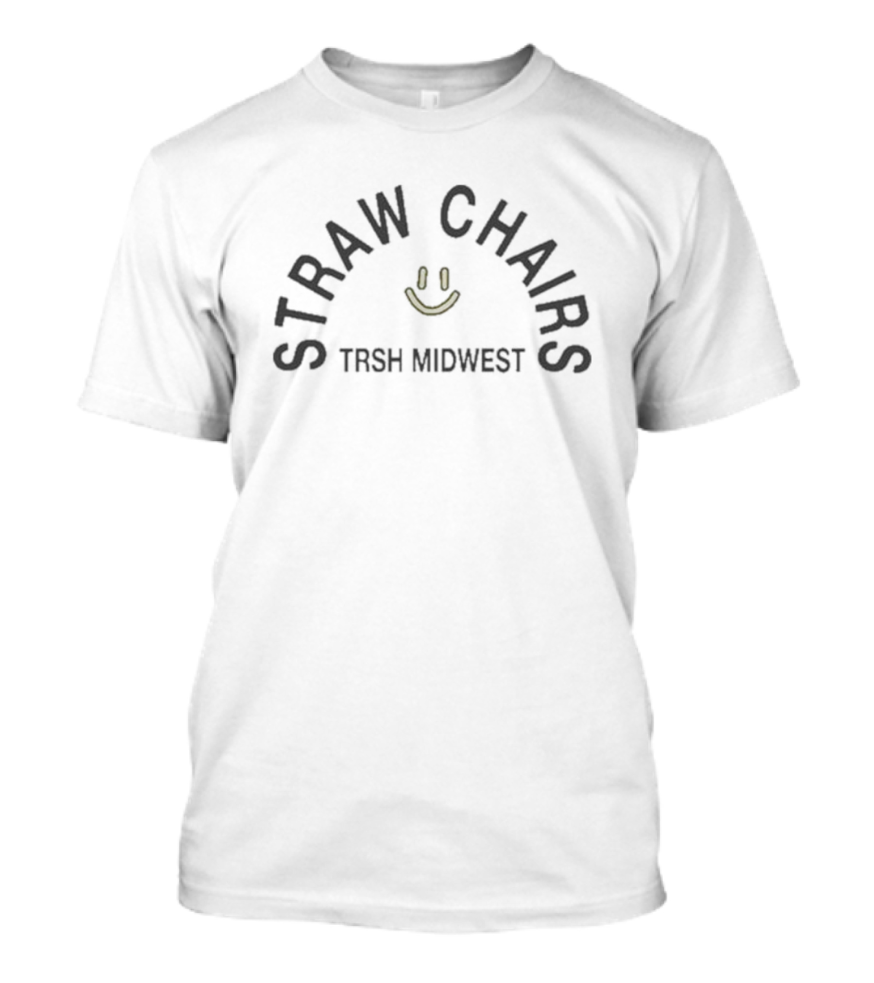 Straw Chairs Smiley Face TRSH Midwest T-Shirt