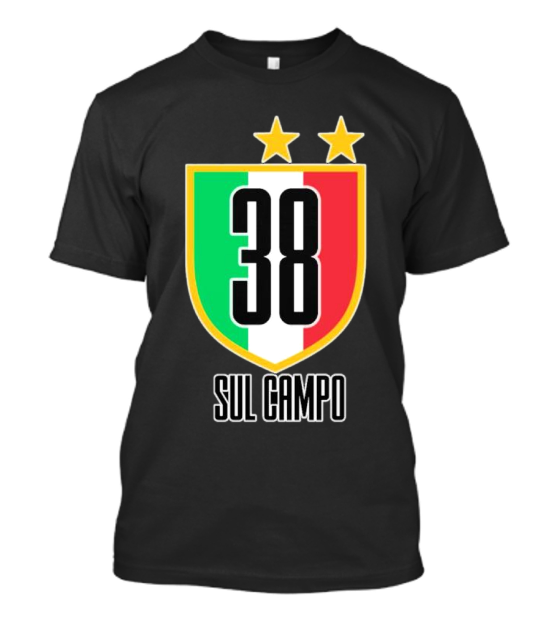 Sul Campo 38 Italy Shield With Stars T-Shirt