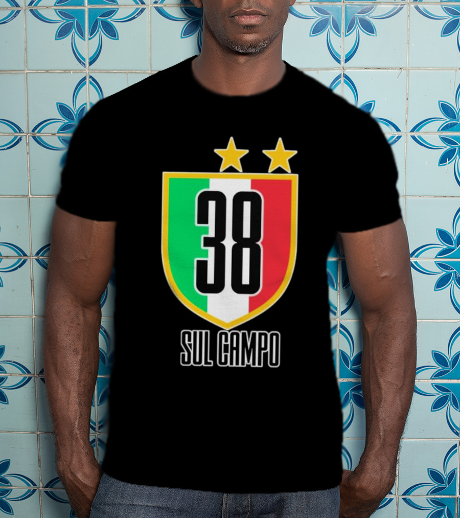 Sul Campo 38 Italy Shield With Stars T-Shirt