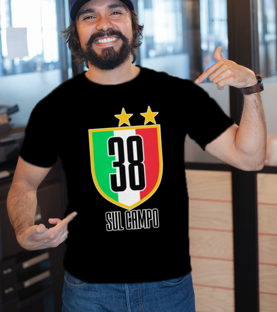 Sul Campo 38 Italy Shield With Stars T-Shirt