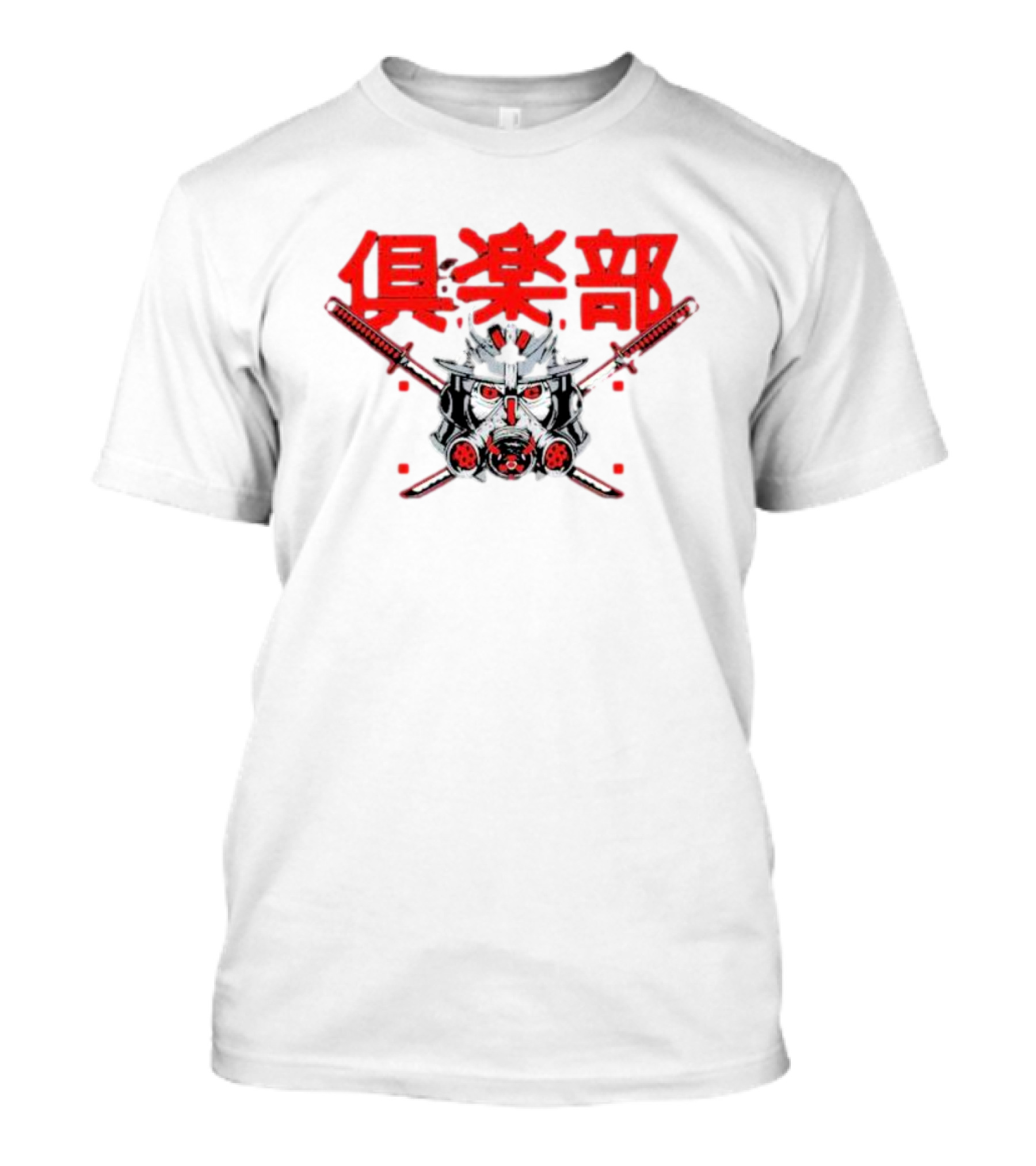 The O C Youth Samurai Helmet With Swords Japanese Text T-Shirt