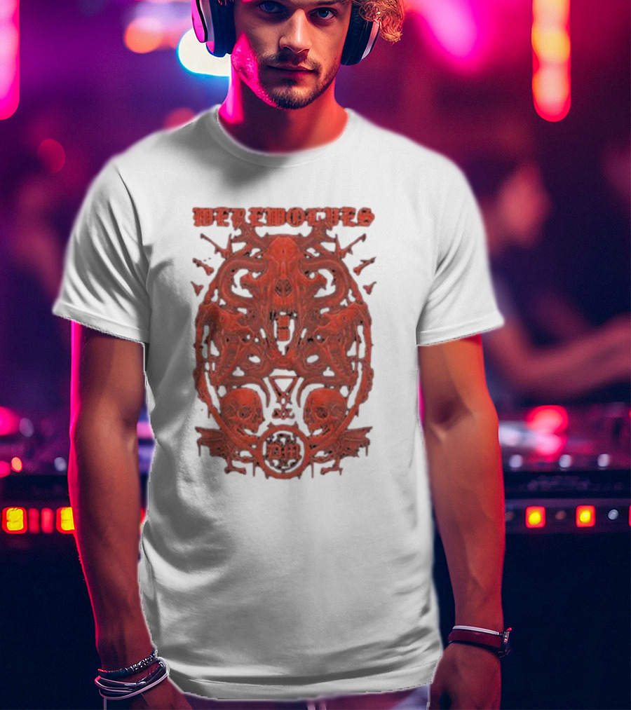 Werewolves Their Own Blood Gothic Skull And Bat T-Shirt