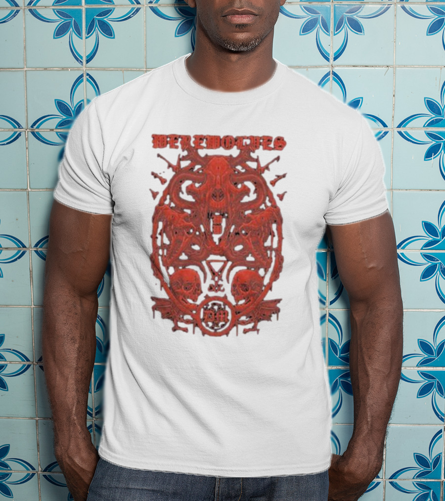Werewolves Their Own Blood Gothic Skull And Bat T-Shirt