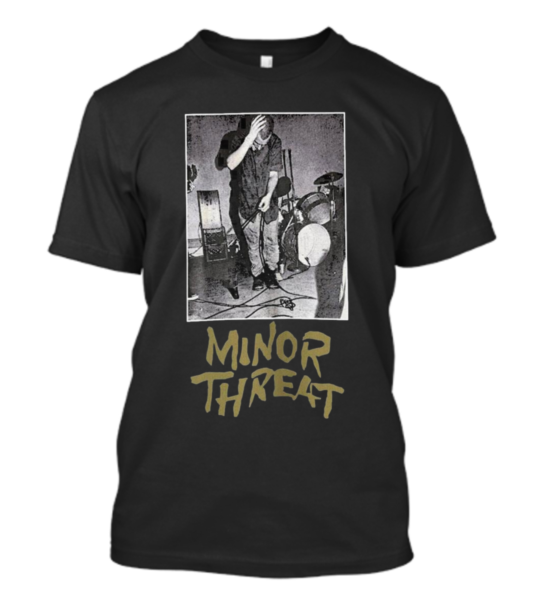 Minor Threat Vintage Photo Ian MacKaye Band Performance T-Shirt
