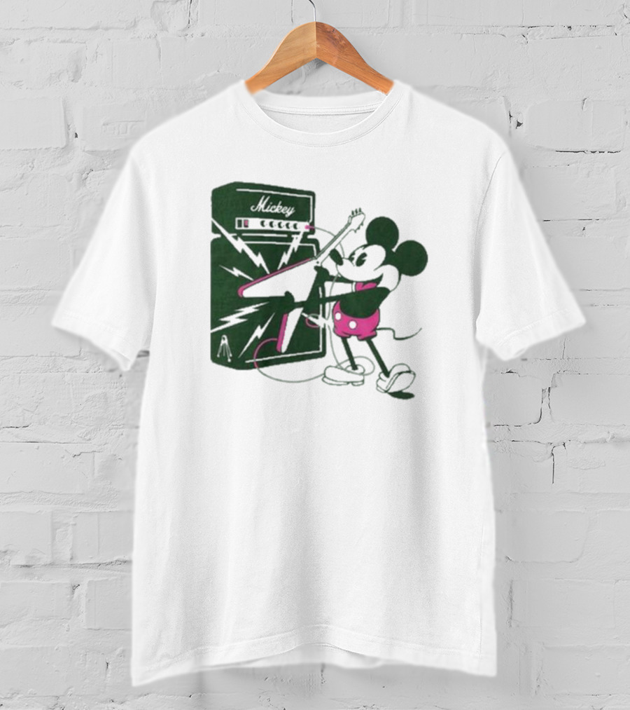 Rocker Mickey Electric Guitar Amplifier By Kii Arens T-Shirt