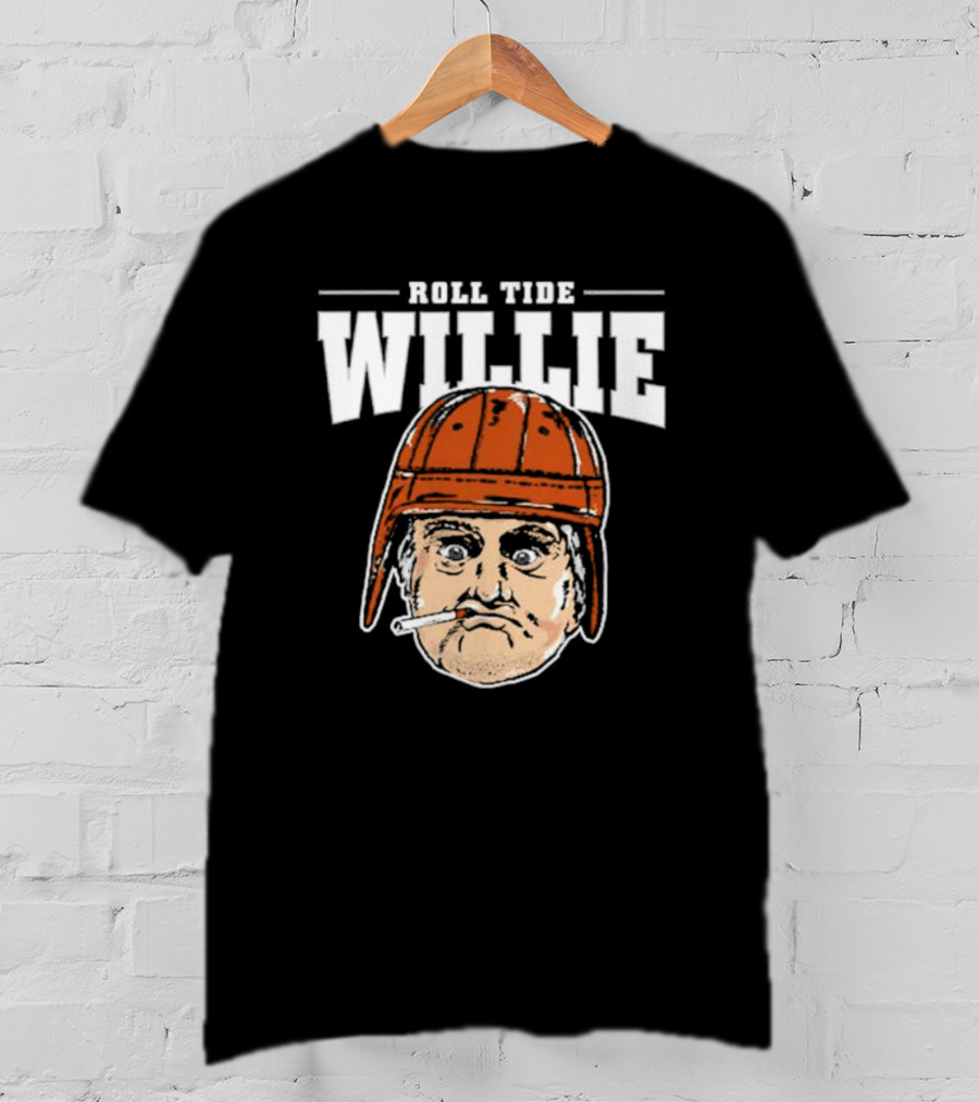 Roll Tide Willie Cartoon Helmet Face T-Shirt