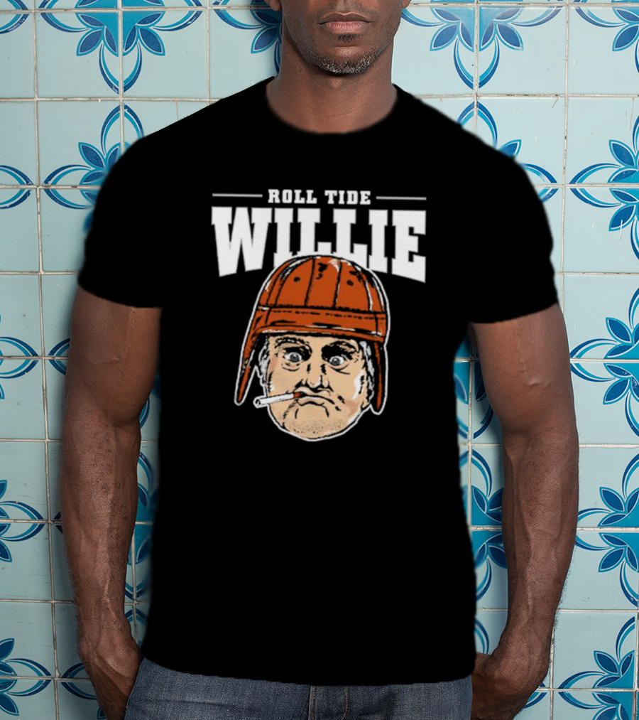 Roll Tide Willie Cartoon Helmet Face T-Shirt