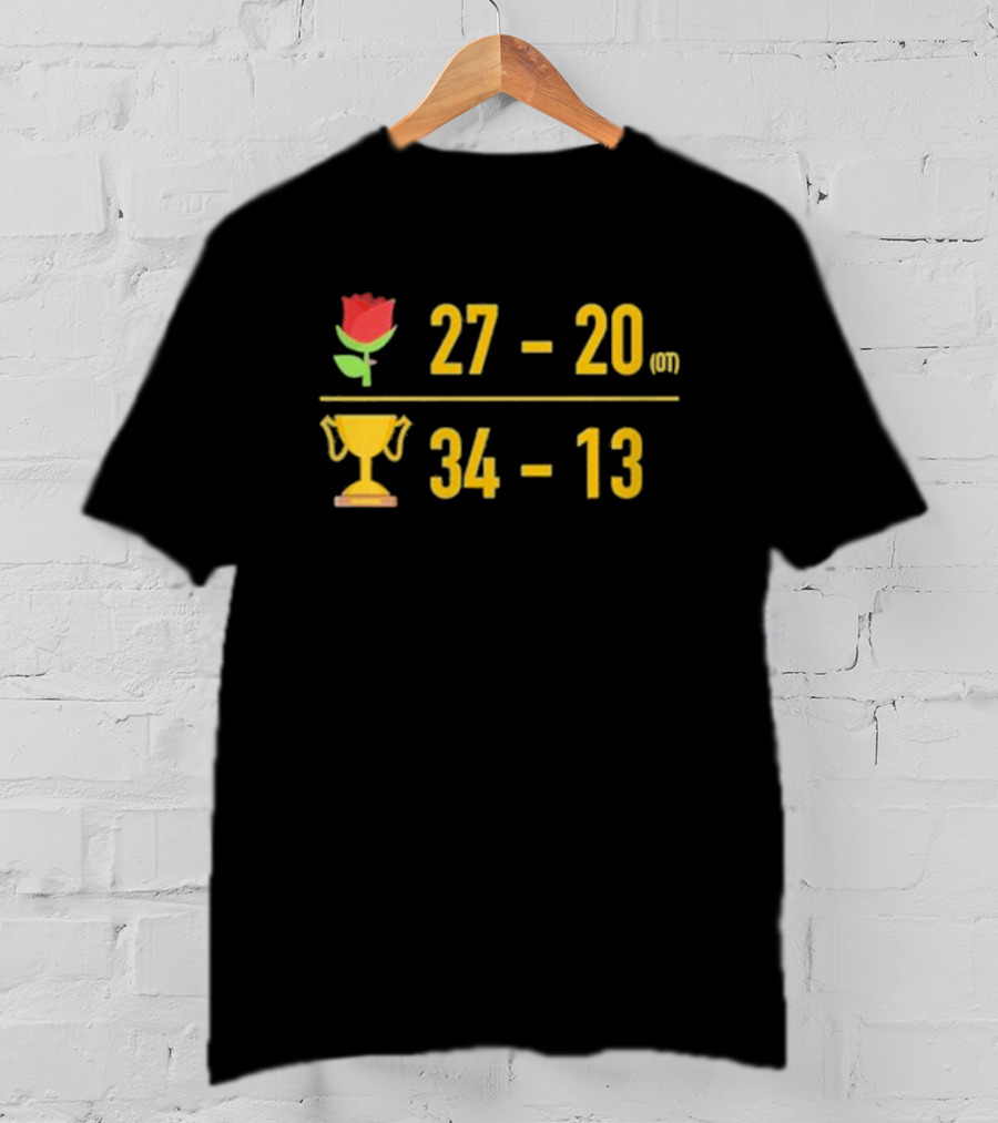 27-20 Rose OT Trophy 34-13 Triblend T-Shirt