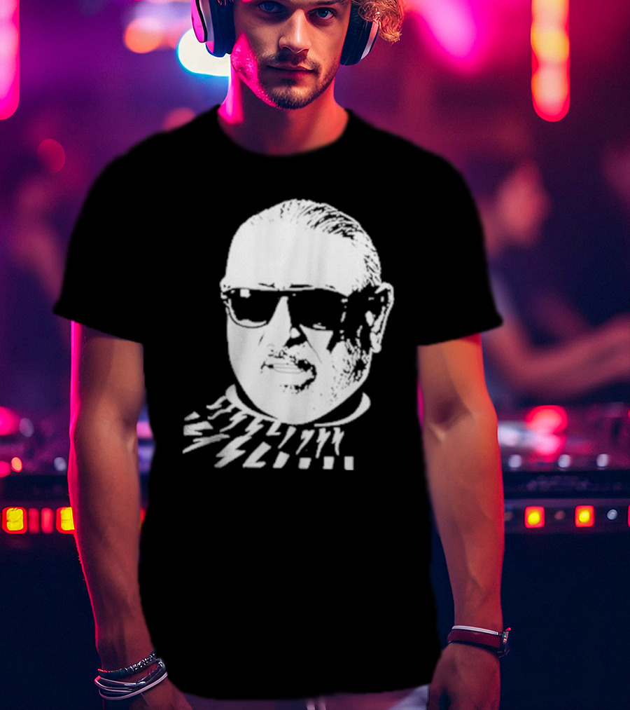 Serghei Mizil Iconic Graphic Black Sunglasses T-Shirt