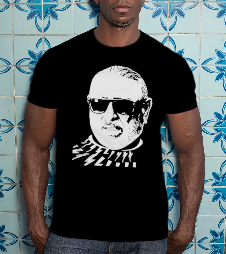 Serghei Mizil Iconic Graphic Black Sunglasses T-Shirt