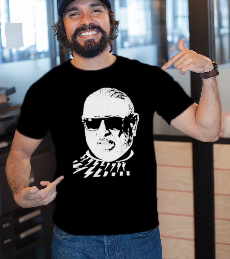 Serghei Mizil Iconic Graphic Black Sunglasses T-Shirt