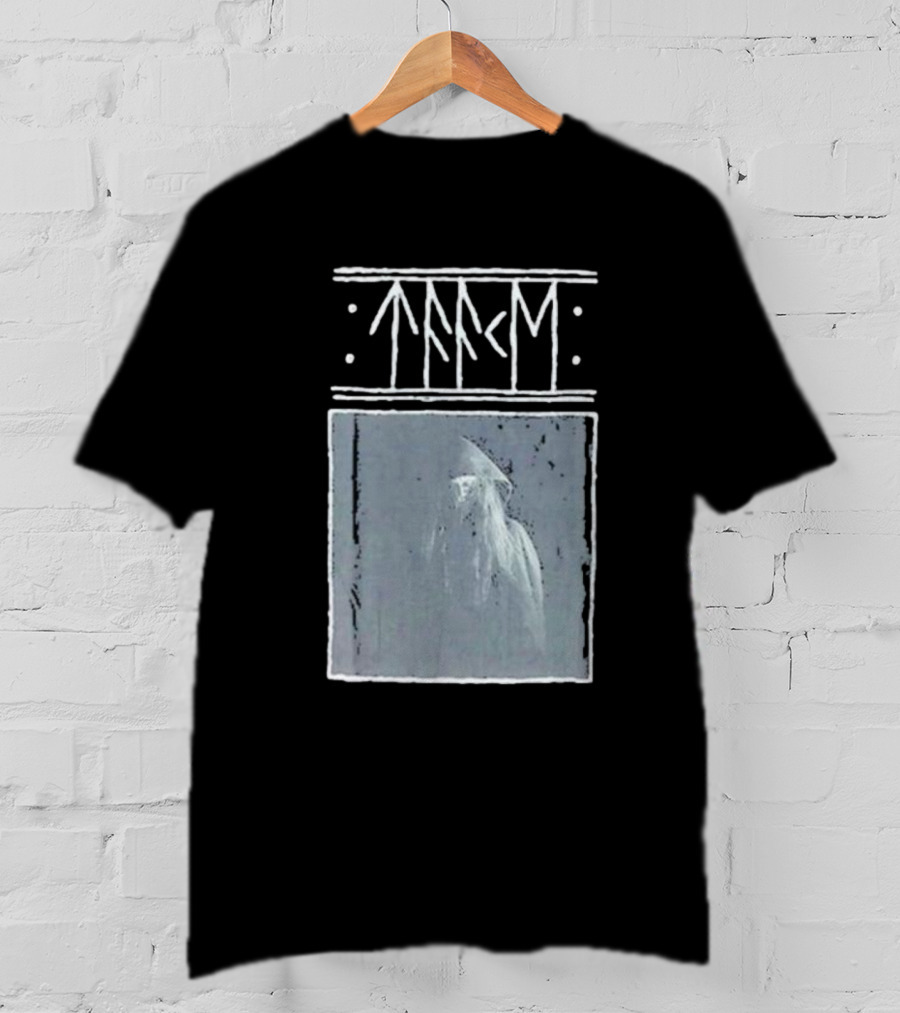 Taake Stridens Hus Nordic Runes Monochrome T-Shirt