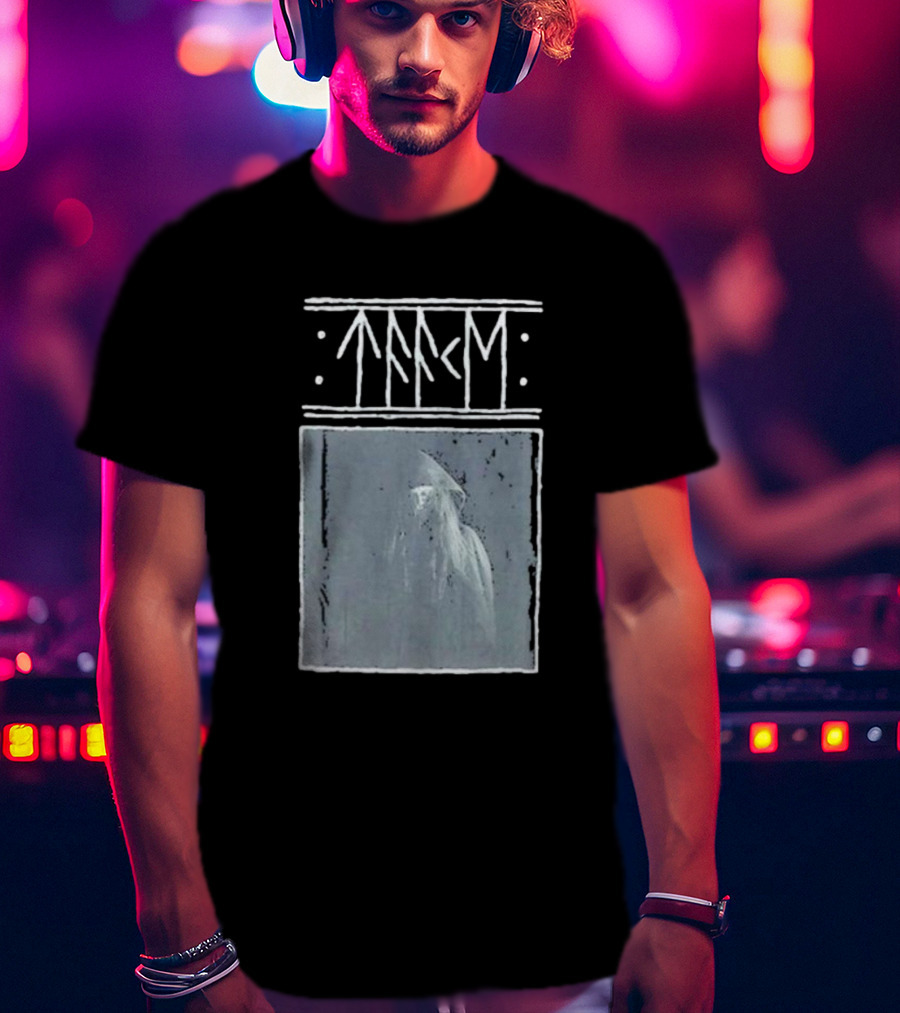 Taake Stridens Hus Nordic Runes Monochrome T-Shirt