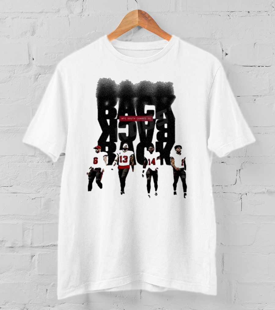 Tampa Bay Buccaneers Back To Back To Back NFC South Champs 3x Players T-Shirt