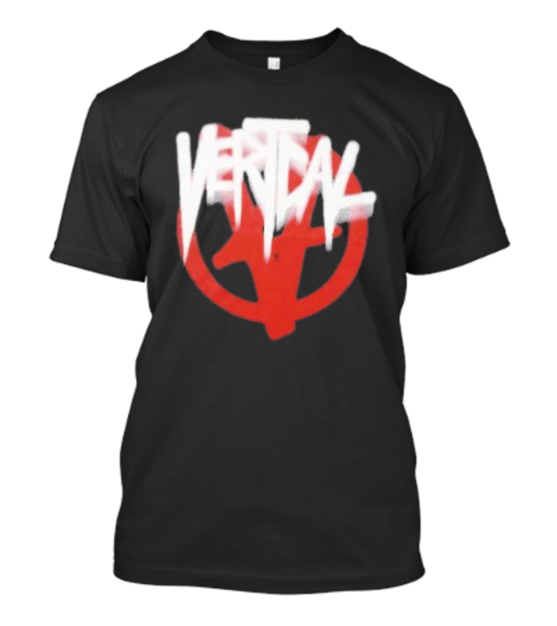 Verticalgoods Kaos Vertical Symbol In Red And White T-Shirt