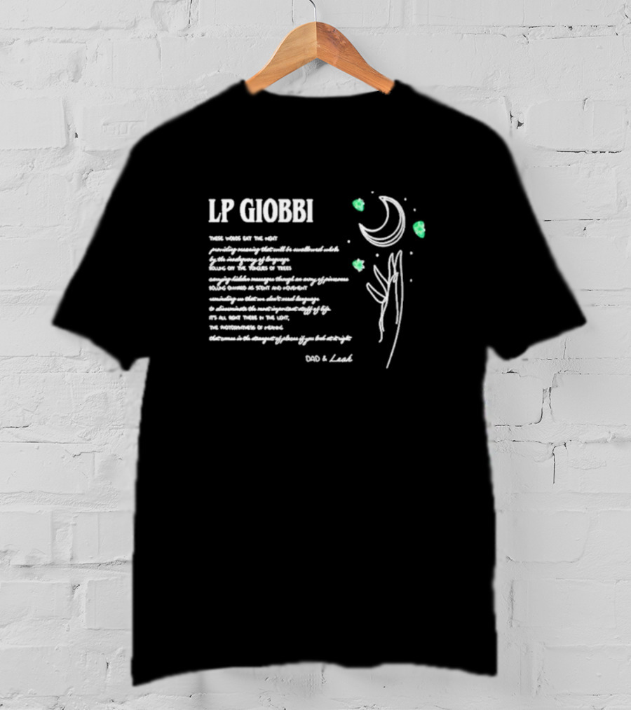LP Giobbi Dad And Leah Poem With Moon And Stars T-Shirt
