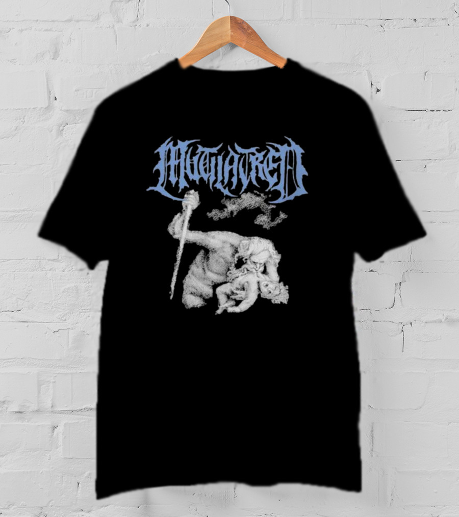 Mutilatred Eroded Brain Grim Figure And Child Fantasy T-Shirt