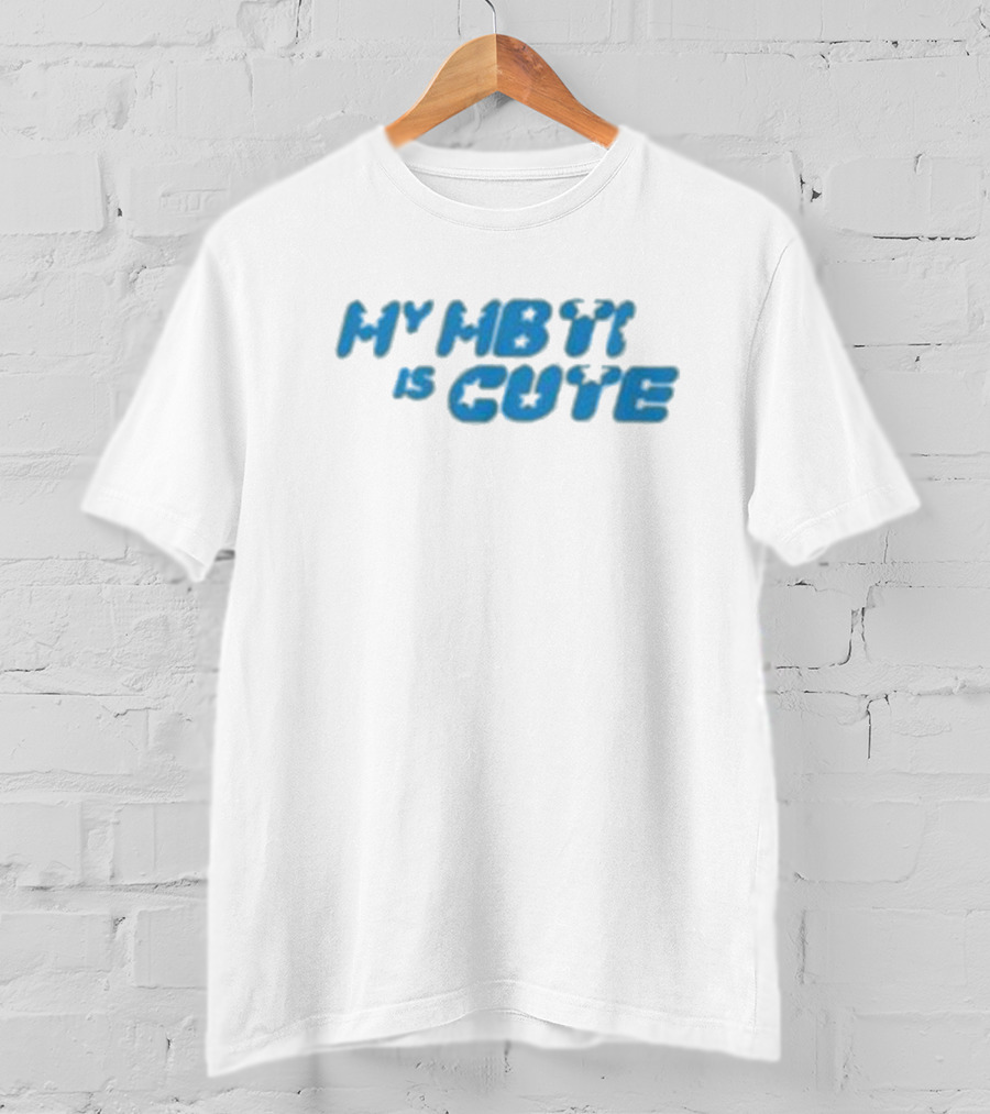 My MBTI Is Cute Blue Retro Font T-Shirt