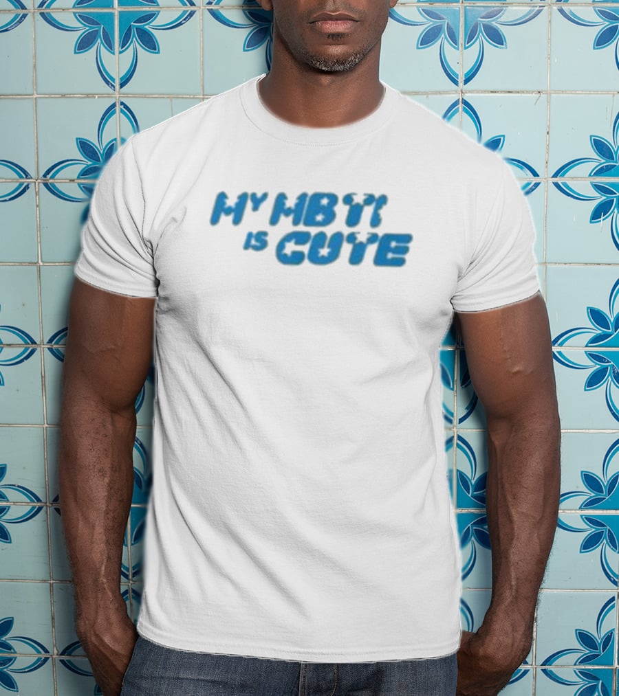 My MBTI Is Cute Blue Retro Font T-Shirt