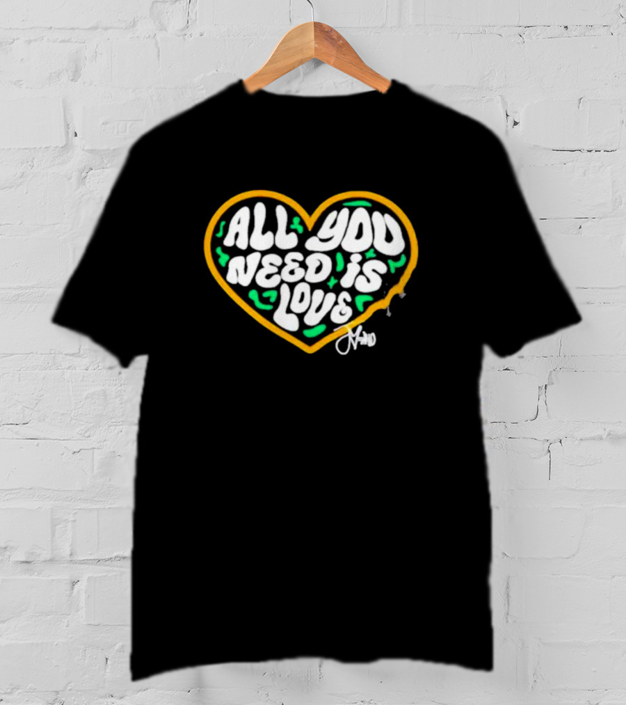 Packer All You Need Is Love Heart T-Shirt