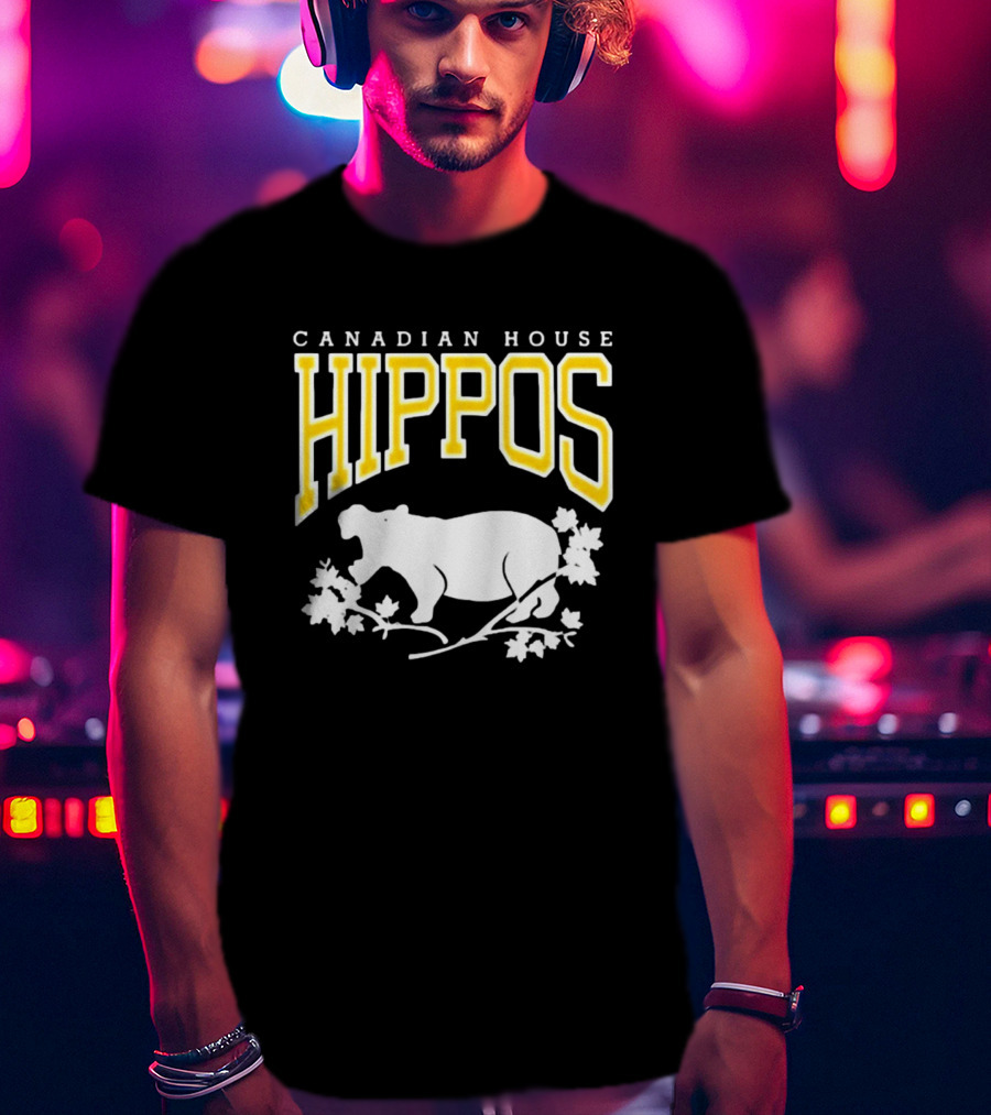Canadian House Hippos Maple Leaf T-Shirt