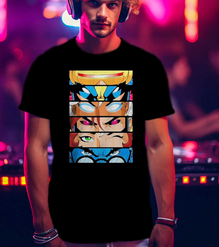 Jax Briggs X-Men97 Cyclops Wolverine Storm Jean Grey Beast Eyes T-Shirt