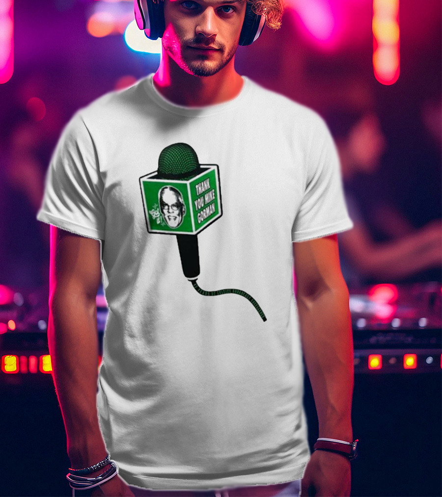 Celtics Thank You Mike Gorman Microphone T-Shirt