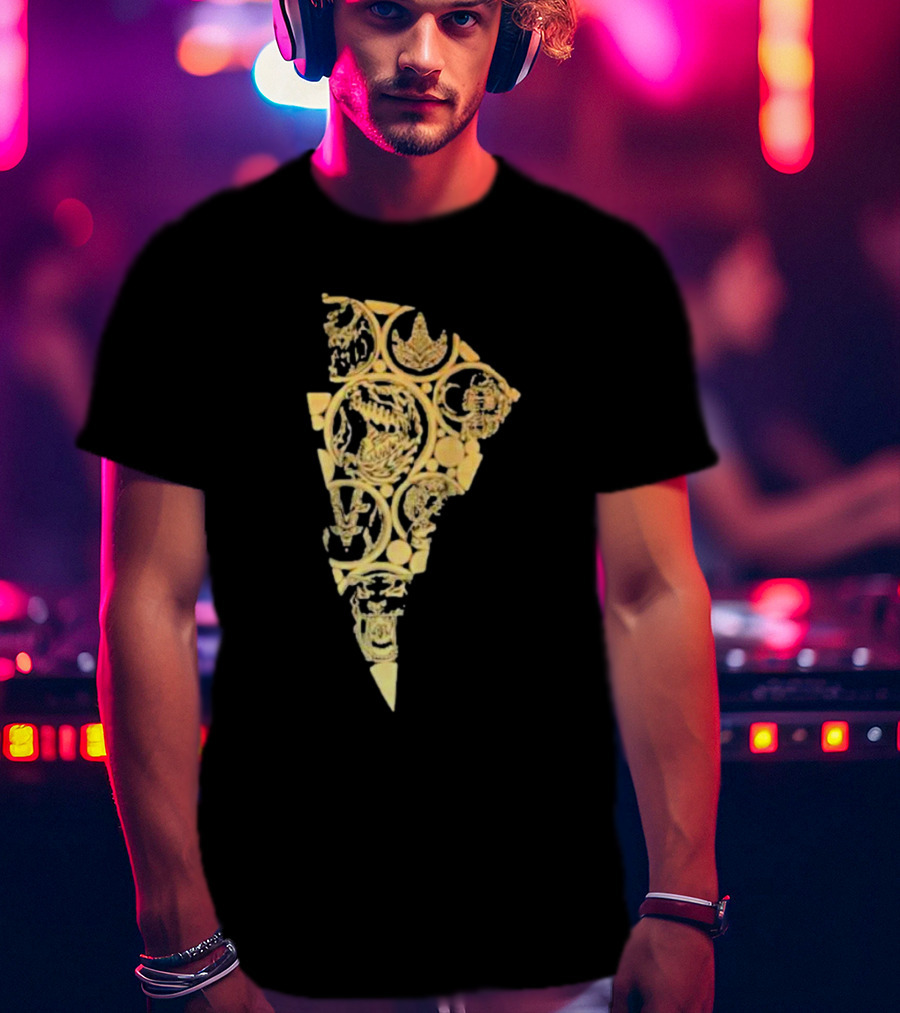 Mmpr Power Rangers Dinozord Medal Power Coins T-Shirt