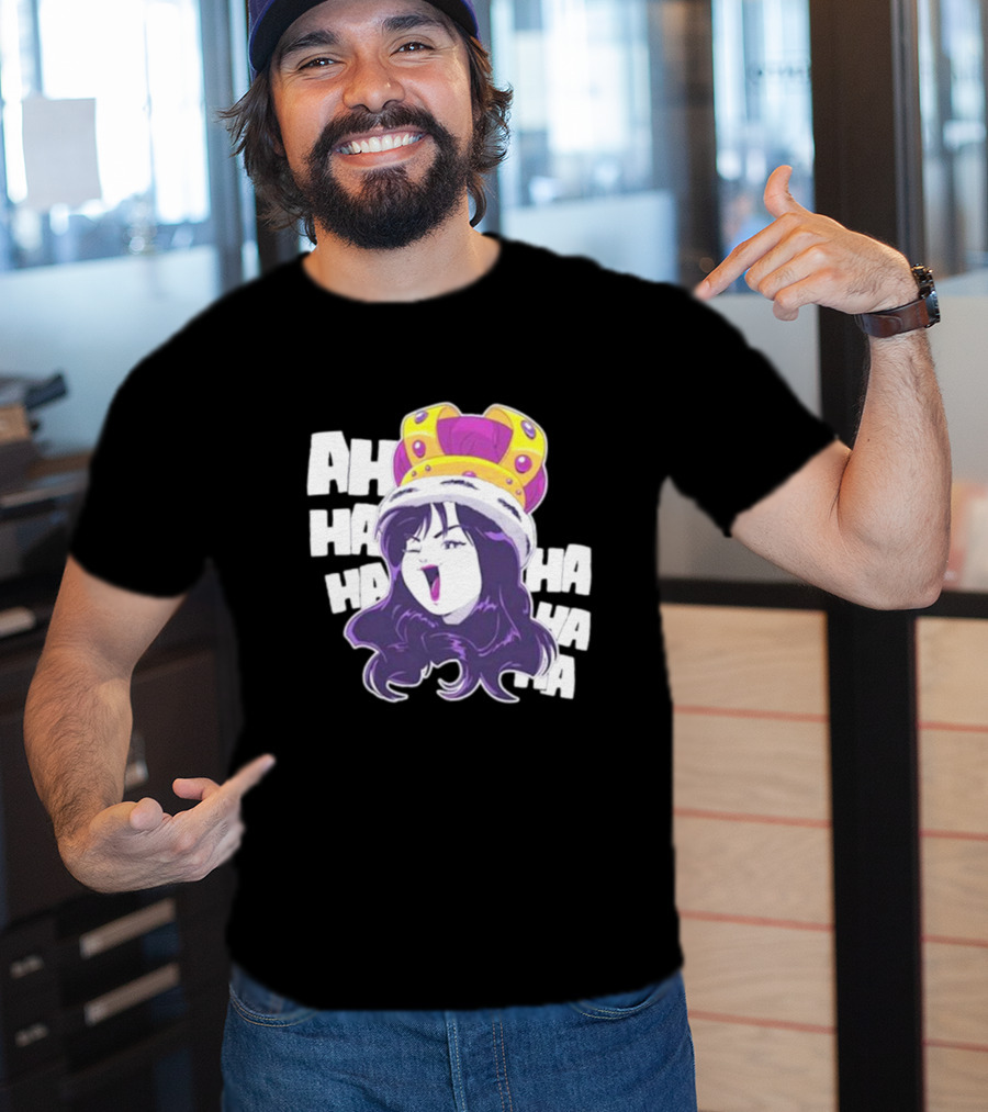 Ms Sakura Haha King Crown Laugh T-Shirt