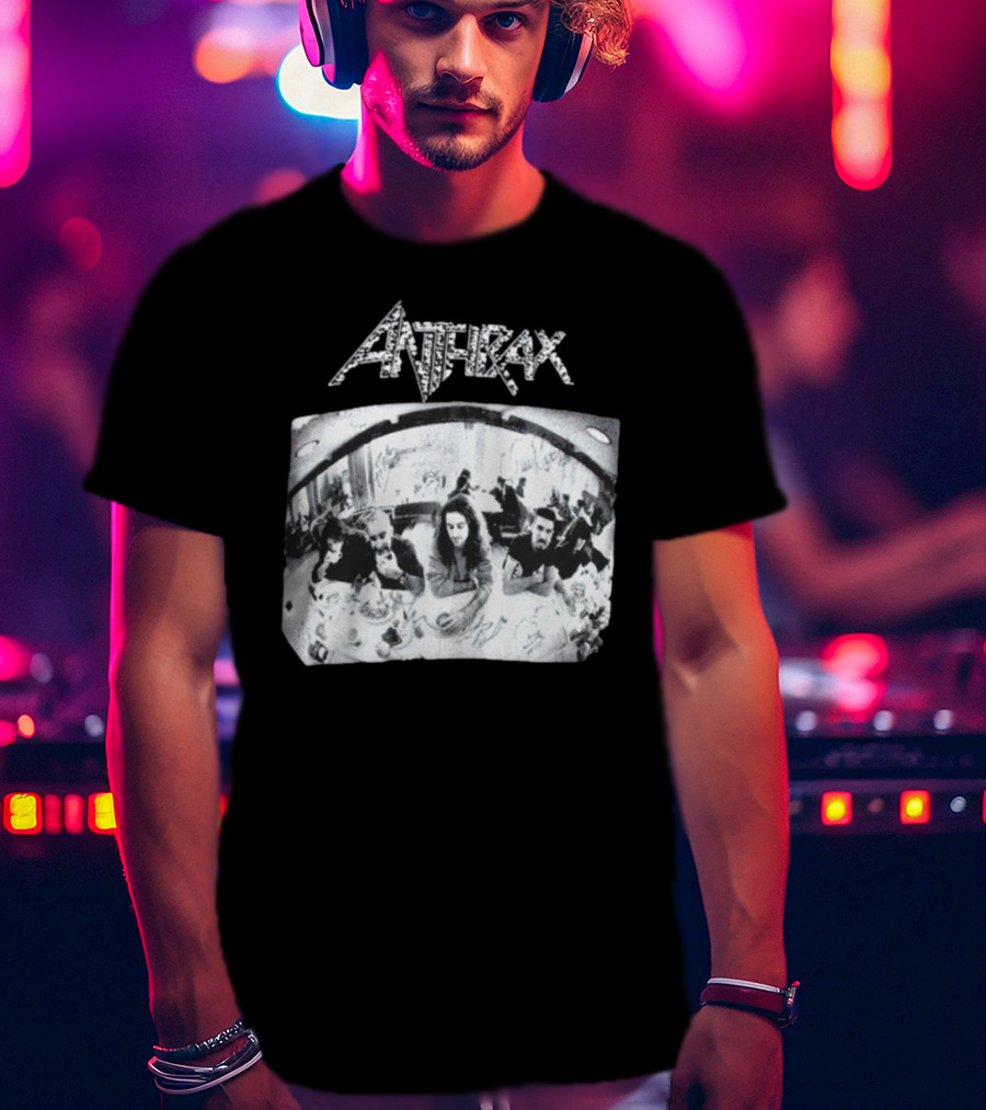 Anthrax Sound Of White Noise Rare Vintage Style Band Diner Scene T-Shirt