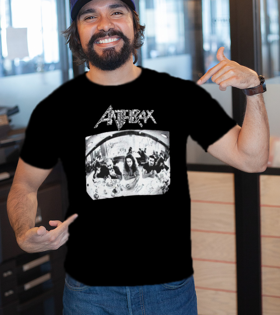 Anthrax Sound Of White Noise Rare Vintage Style Band Diner Scene T-Shirt