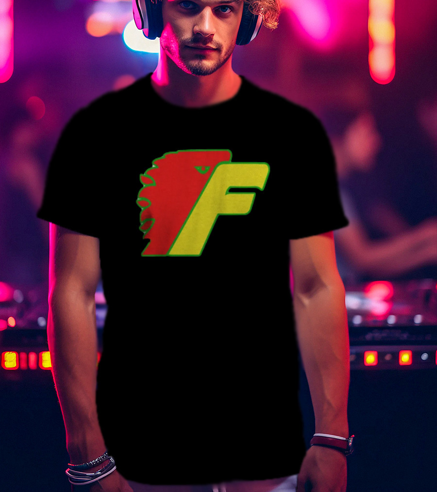 Philadelphia Firebirds Hockey Logo Red Green Yellow F T-Shirt