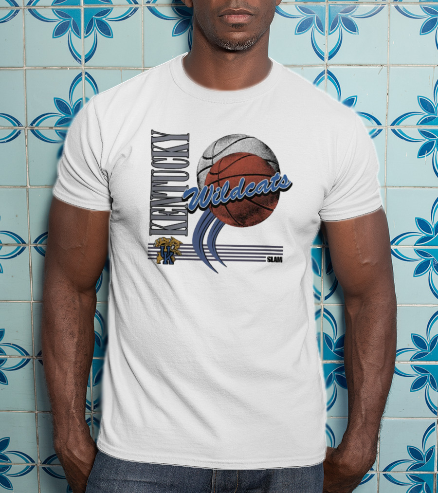 Kentucky Wildcats Basketball Slam Vintage T-Shirt