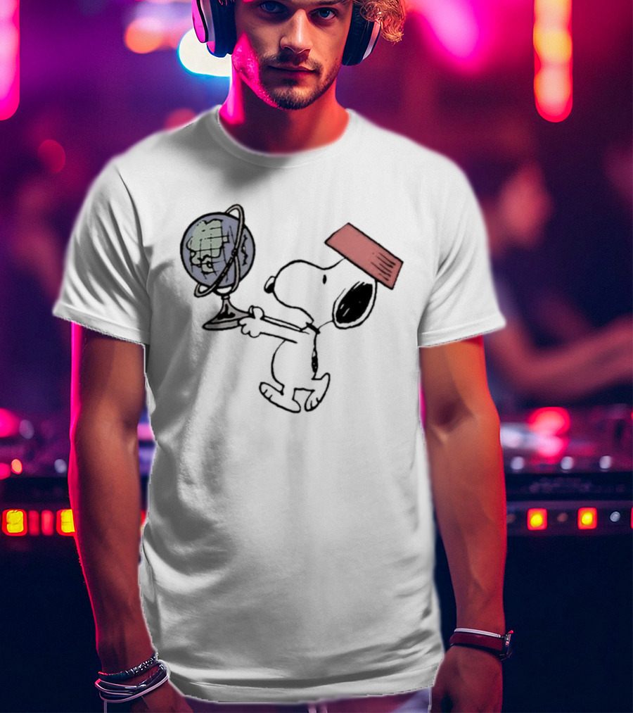Snoopy Earth Day Take Care Of The Planet T-Shirt